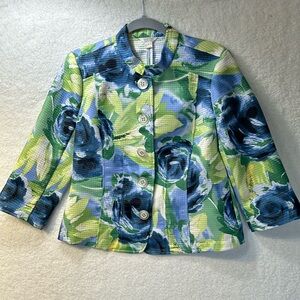 Christopher&Banks Women’s Floral Jacket Size Small